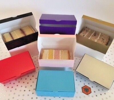  Wedding  Party Favours Cake  Slice boxes Various Colours 