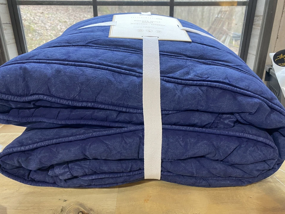 Pottery Barn Teen Rocker Quilt Full/Queen/ Navy - Image 4 of 4