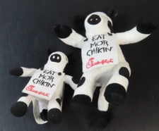 Chick-fil-A Billboard Sign Carrying Cow Plush Stuffed Animal 5" and 7"