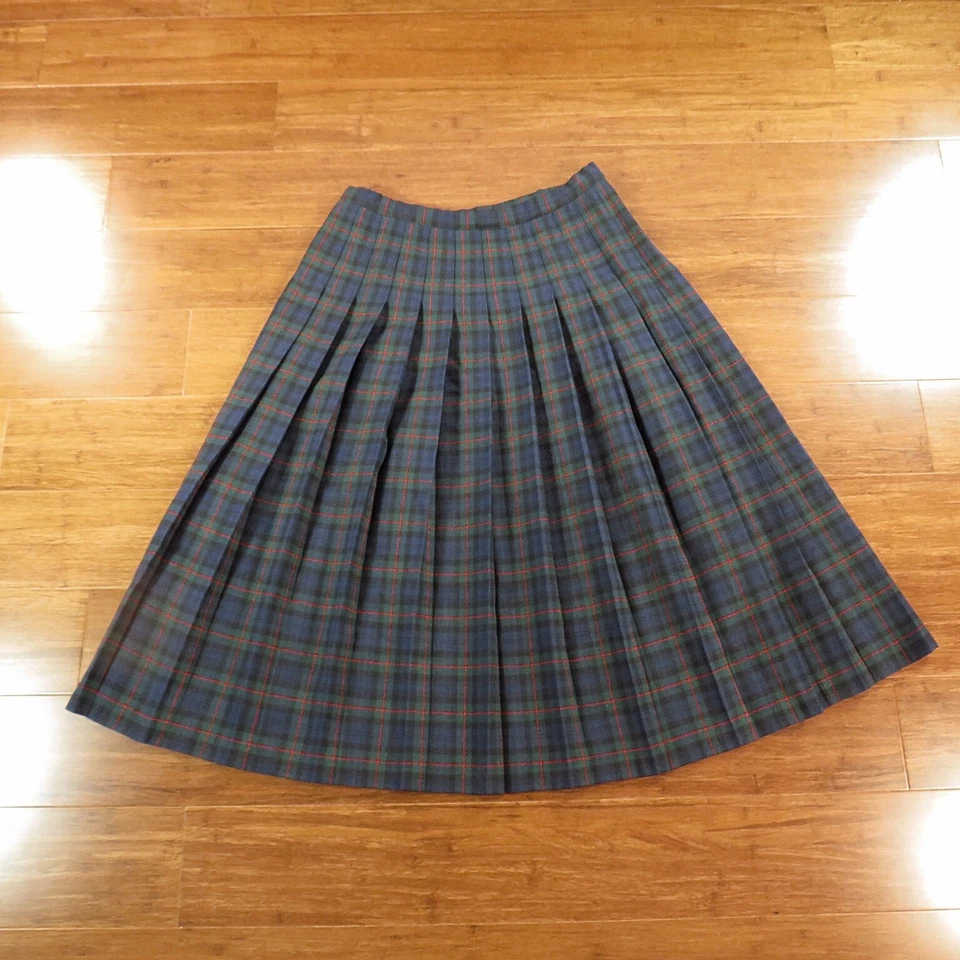 Plaid USA Pendleton Pleated Skirt Suit Set Approx Size Medium - Image 2 of 4