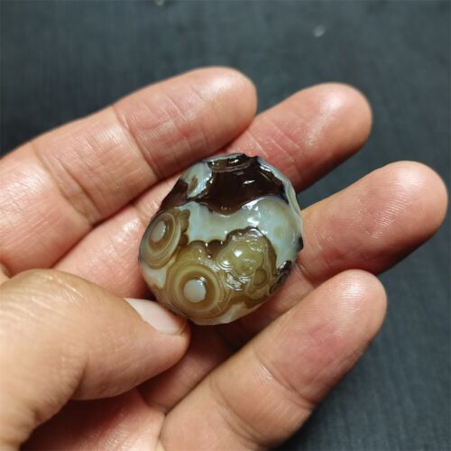 Rare 21.6 G Natural Gobi Agate Eyes Agate/stone Madagascar 32702 - Picture 9 of 14