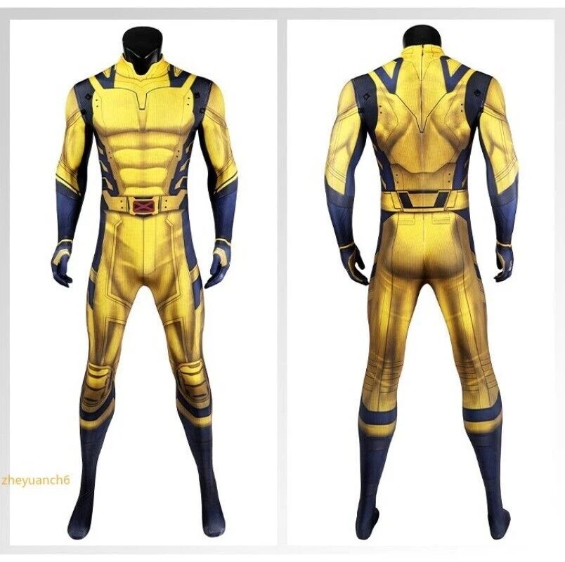 Marvel Wolverine Logan Cosplay Mono Body Disfraz Halloween 1:1 Regalo 1 pieza Foto 3 de 4