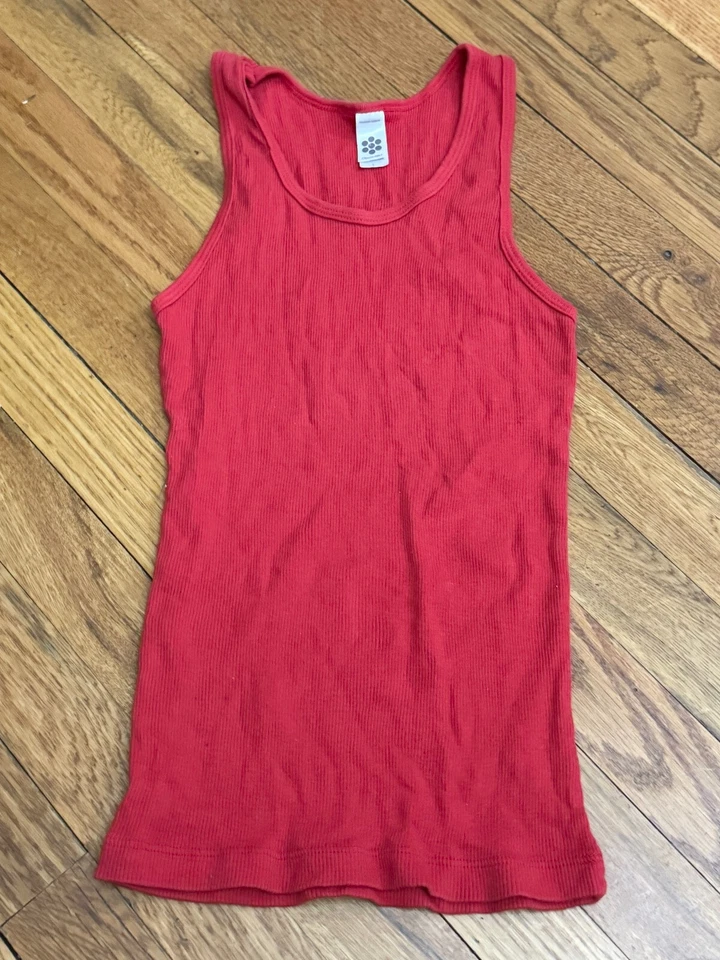 Camiseta sin mangas roja American Apparel Classic Girl L Foto 4 de 4