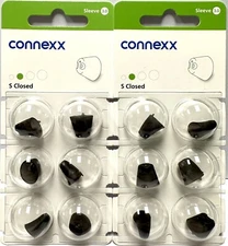 2 Pack S Closed Connexx Sleeve 3.0. Fits Signia Rexton Widex Miracle Ear. Small.
