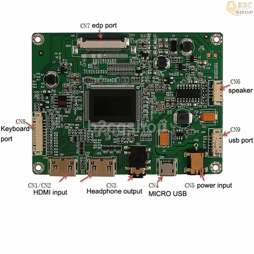 LCD monitor controller board kit 9.7" EDP converter shell for ipad 3/4 panel - Bild 7 von 10
