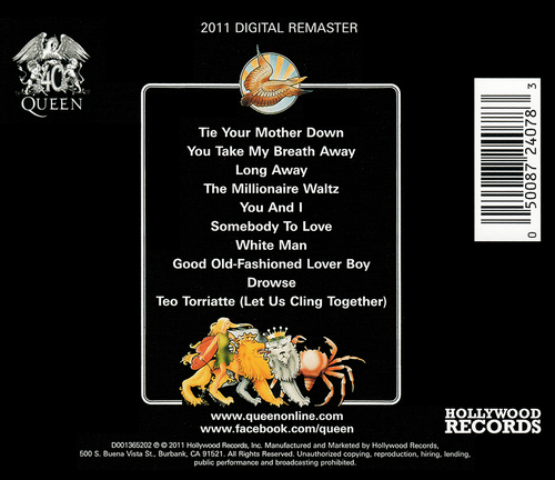 Queen ~ A Day At The Races (1976) CD 2011 Hollywood Records •• NEW •• - 第 4/4 張圖片