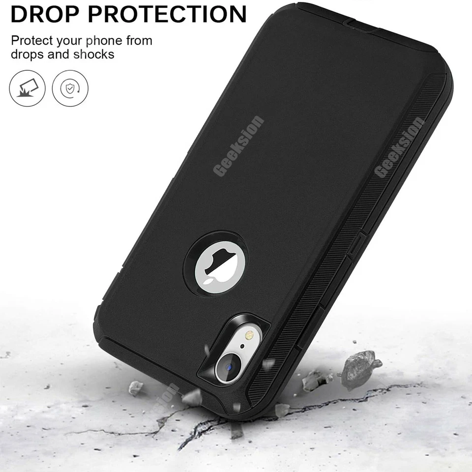 For Apple iPhone X XR XS Max Shockproof Rugged Protective Hybrid Case Cover - Image 4 of 4