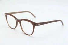 NEW GARRETT LEIGHT CALIFORNIA LOYOLA TI BROWN AUTHENTIC EYEGLASSES 47-21 W/CASE!