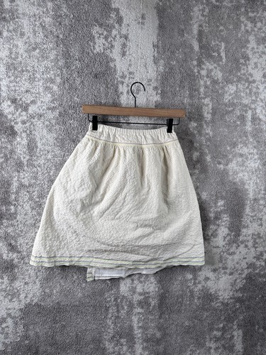 New Zara Skirt 9Y Girls Ivory Tulip Wrap Mini Light Green Lace - Picture 2 of 7