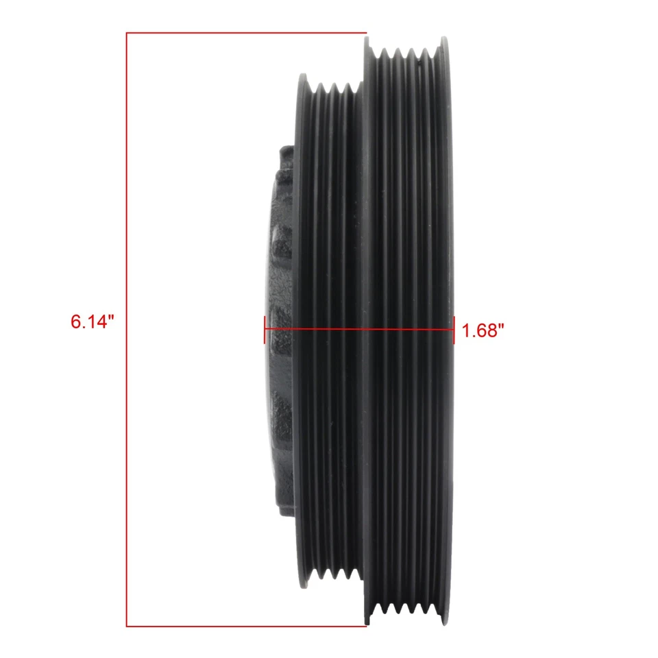 Equilibrador armónico para Hyundai Santa Fe Sonata Kia Optima 2001-2004 2,4 L Foto 2 de 4