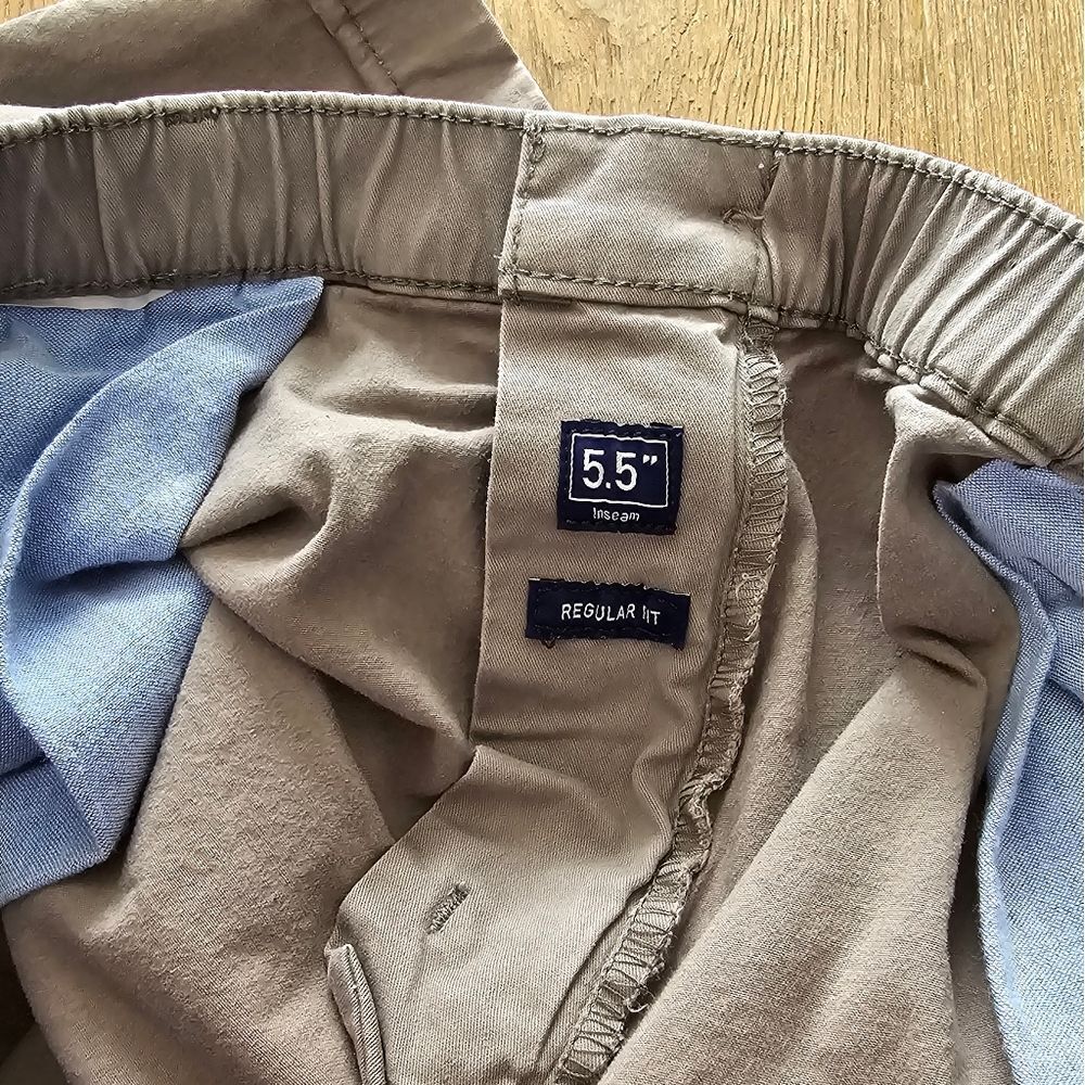 CHUBBIES Grey Khaki Cotton Blend Sz XXL 5.5 Inseam Mens Casual Shorts