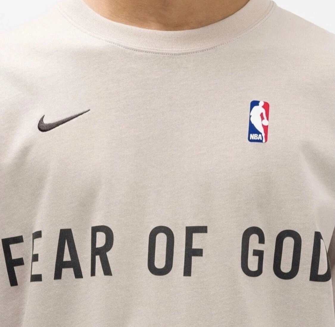 FEAR OF GOD / Nike WarmUp TShirt Oatmeal