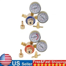Oxygen Acetylene Gas Regulator Welding Cutting Torch Dual Gauge CGA540 CGA200