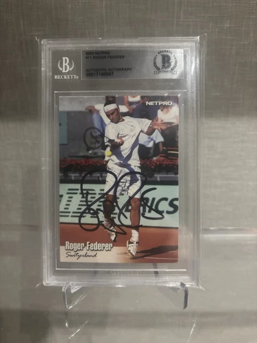 Roger Federer 2003 Netpro Rookie Auto BGS Authentic Auto