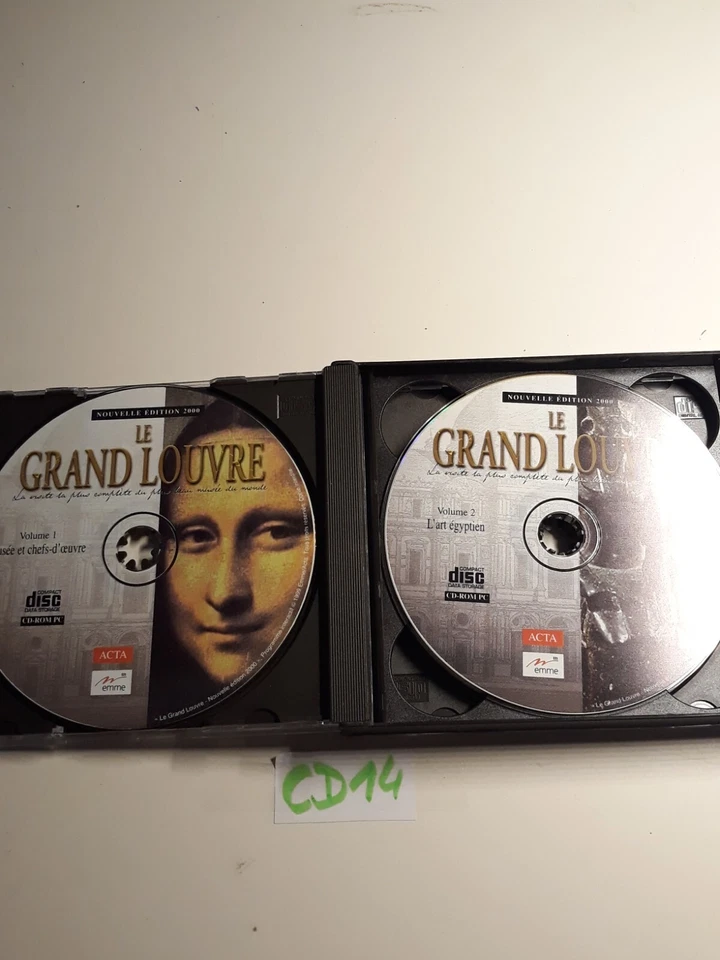 Le Grand Louvre 2000 - Nouvelle Version (4cd Rom) Big Box PC -EMME tout Windows  - Photo 3/4