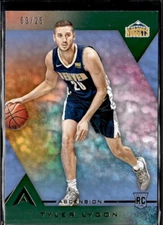 TYLER LYDON 2017 ASCENSION **GREEN** ROOKIE RC - SSP - /25 !! 🔥🔥DENVER NUGGETS