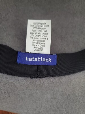 Hat Attack Hat Polyester and Mink Fur | eBay display picture 1