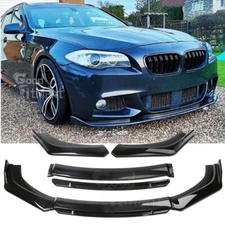 For 5 Series F10 M Sport Sedan Car Front Bumper Lip Spoiler Splitter Body Kit US