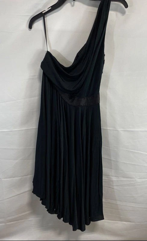 Dolce&Gabbana Womens Black Solid One Shoulder Dress Size 46 - Image 2 of 4