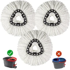 [3 Pack] Mop Replace Heads, Mop Refill Heads Replacements Compatible with O C...