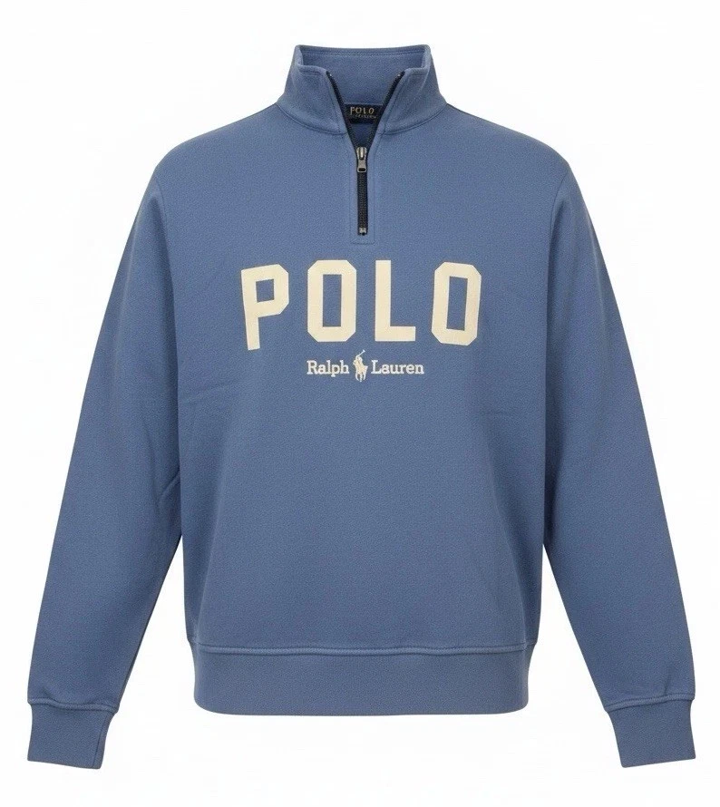 Polo Ralph Lauren Men's Blue 1/2 Zip Features for sale | eBay