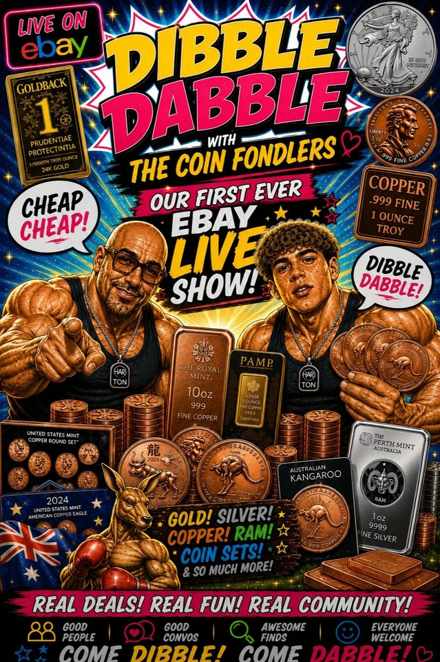 OUR VERY FIRST EBAY LIVE! Dibble Dabble with the Coin Fondlers!