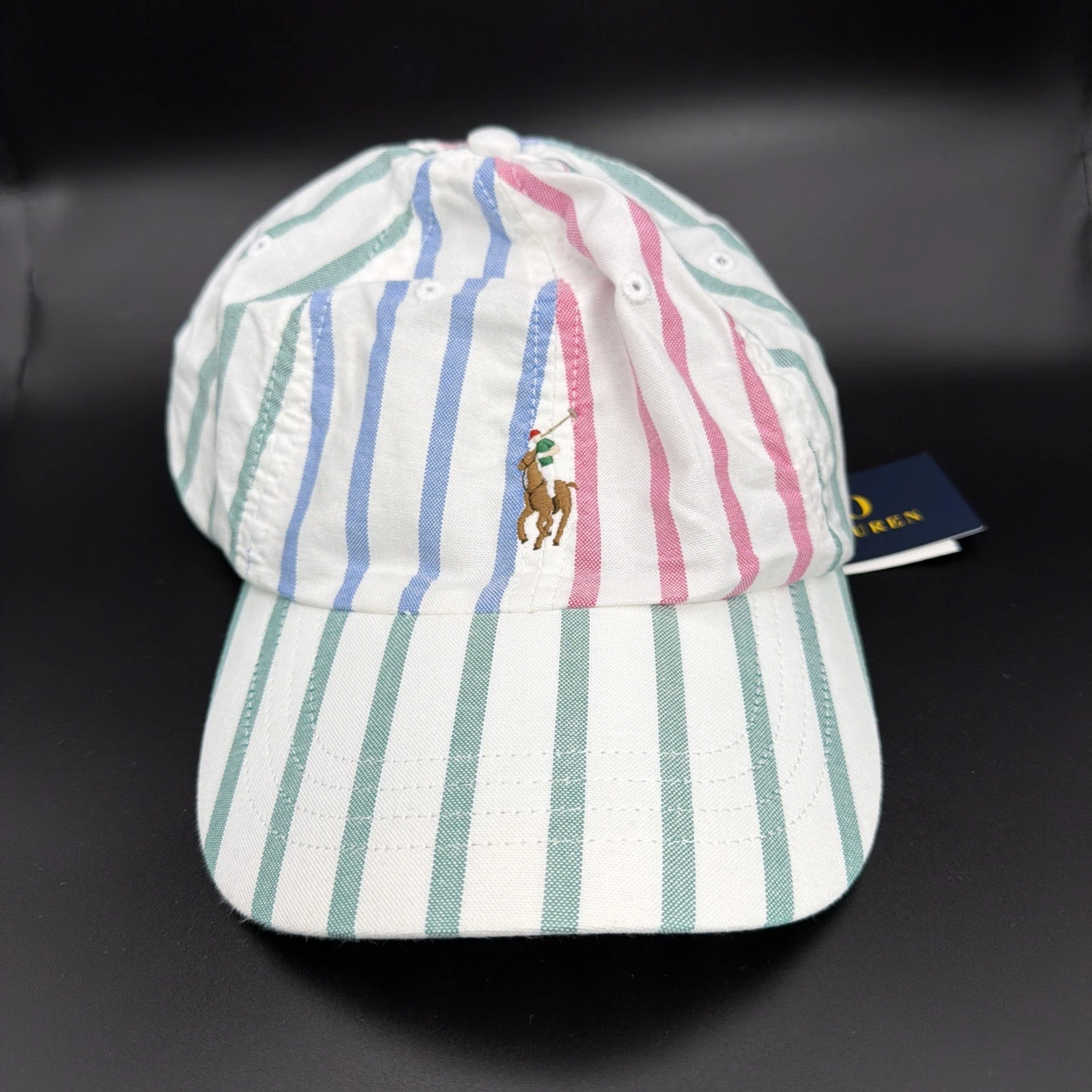 Polo Ralph Lauren Striped Cotton Oxford Ball Cap – Multicolor Pastel (NWT)
Opens in a new window or