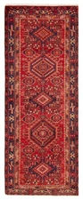 Vintage Hand-knotted Runner Rug 3'4" x 8'4" Traditional Oriental Wool Carpet