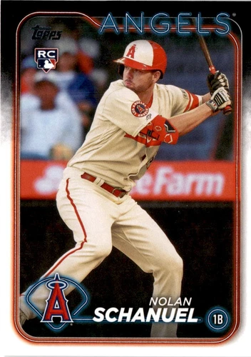 2024 Topps #53 Nolan Schanuel Rainbow Foil Los Angeles Angels