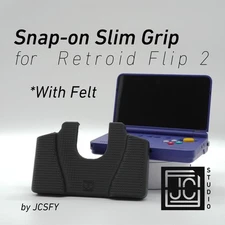 Felt Slim Comfort Grip for Retroid Flip 2 by JCSFY Snap-on Ergonomic Case