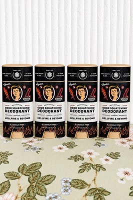 Lot of 4 Dr. Squatch Stranger Things Deodorant, Hellfire And Beyond