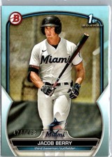 Jacob Berry 2023 Bowman #BP-108 Sky Blue /499 1st Prospect Rookie RC
