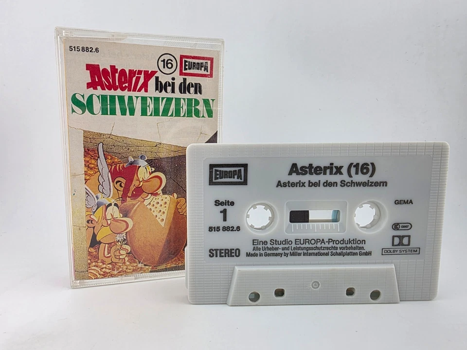 Asterix 16 bei den Schweizern Europa MC Kassette grau #2 - Bild 1 von 4