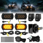 UTV Turn Signal Kit with 110D Horn Plug and Play UTV ATV Arrow-Flow Blinker