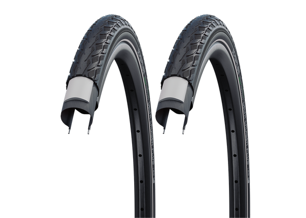 2X Schwalbe Delta Cruiser Plus 37-622 Drahtreifen Punctureguard 28X1.40 Mantel-image