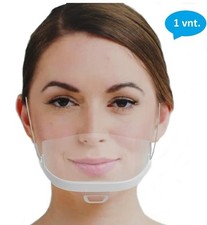 JK MEDICAL Mini bouclier facial réutilisable - Visière partielle pour alimentation et vente au détail, 1 pièce