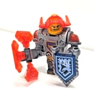 Lego Nexo Knights Minifigure: Axl Silver Armor (nex069) 70354 70350 Beat