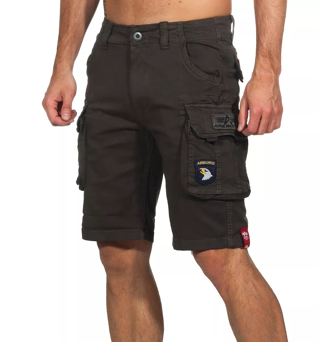 Alpha Industries Herren kurze Hose Cargo Shorts Bermuda Cargohose Casual  186209 | eBay