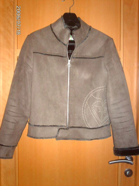 Blouson ROXY peau retournee taupe taille 1 ou 36 38 eBay