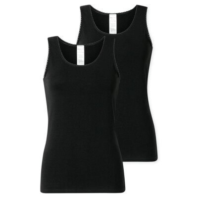 2er Pack - Schiesser - 95/5 Modern Cotton - Damen - Unterhemd / Top - Unterwäsch