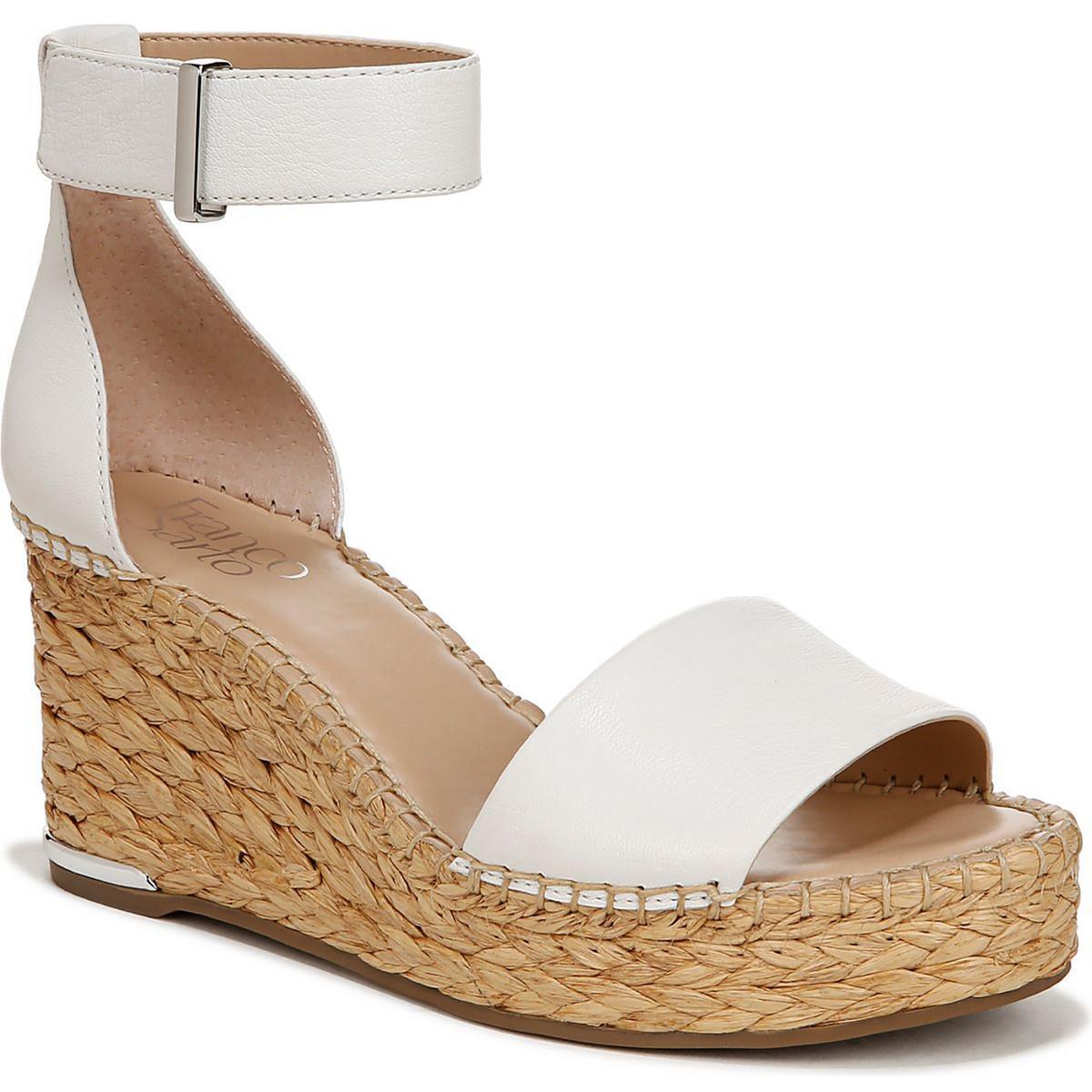 Женские босоножки на платформе Franco Sarto Clemens белого цвета 8,5 см (B,M) BHFO 4037