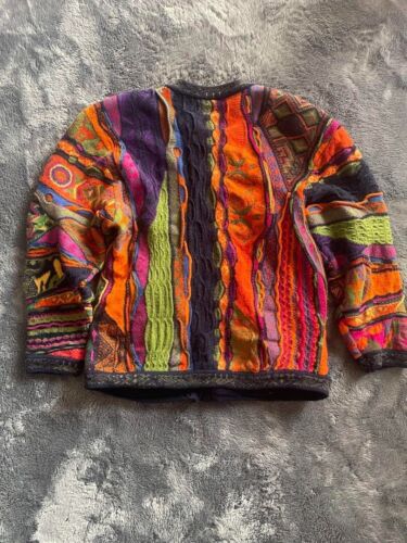 COOGI Knitted Cardigan Long Sleeve 3D Knit Size SS Made in Australia - Picture 2 of 3