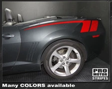 Chevrolet Camaro COPO Style Quarter Side Stripes Decals 2014 2015 Pro Motor
