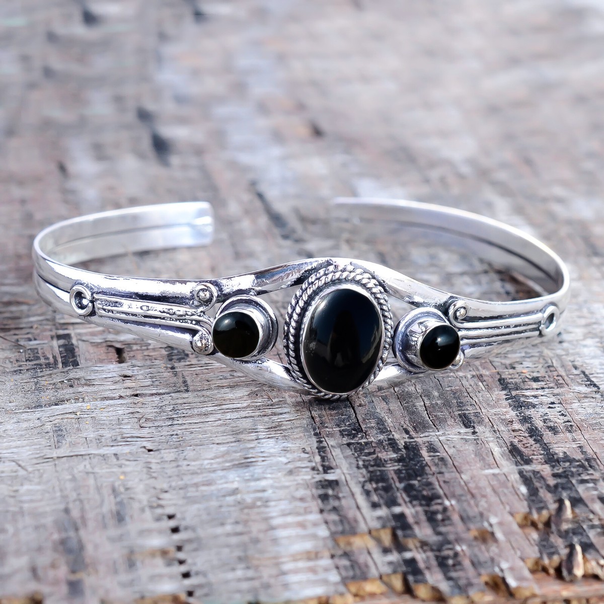 アクセサリー silver 925 ONYX vintage bracelet Vintage 925 Sterling Silver w/ Marcasite & Onyx Rectangle