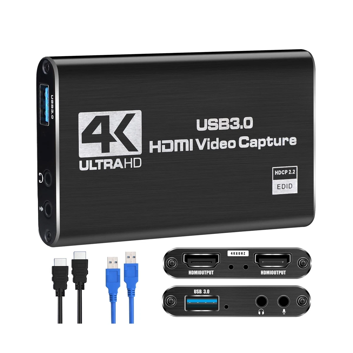 4K Audio Video Capture Card HDMI USB Video Capture Device
