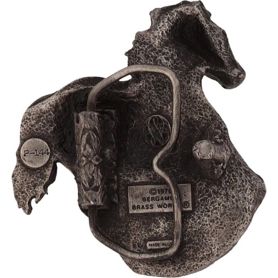 Caballo Salvaje Suroeste Vaquera Rodeo Vaquero Western Años 70 Vintage Hebilla de Cinturón Foto 2 de 4