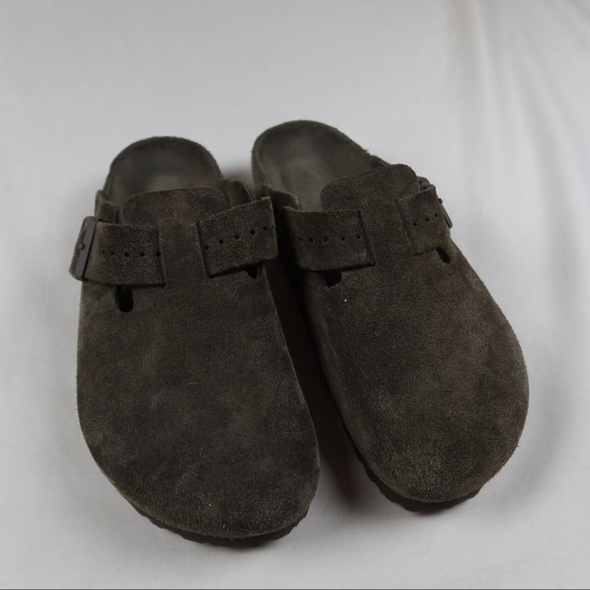 Rick Owens Suede Birkenstock Boston Mule Brown Size 42 Near Rick Owens Suede Birkenstock Boston Mule Brown Size 42 Near