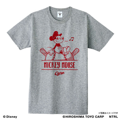 MICKEY MOUSE x Hiroshima Toyo Carp T-shirt Take a Break gris bruyère adulte XL  - Photo 1 sur 12