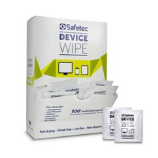 Safetec Device Cleaning Wipes 100 Pack Quickly Clean Touchscreen Devices 37006