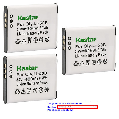 Kastar Replacement Battery for Olympus Li-50B LI-50C & SZ-11 SZ-12 SZ-14 SZ-15